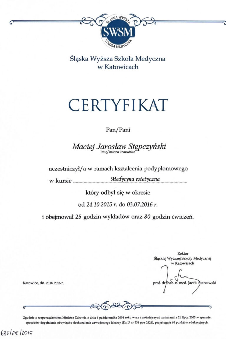 certyfikat SWSM